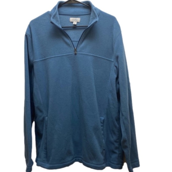 Croft & Barrow woman's size large quarter zip soft pullover sweatshirt - Picture 1 of 8